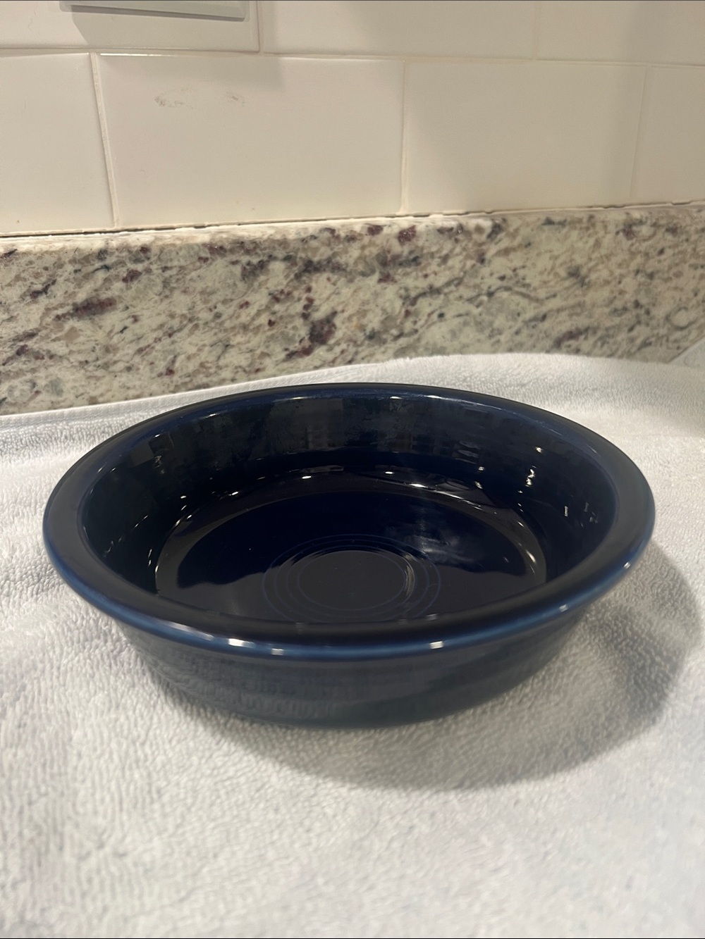 FIESTA 🥣  LK NEW VINTAGE 90’s FLAWLESS COBALT BLUE CEREAL SOUP BOWL DISH